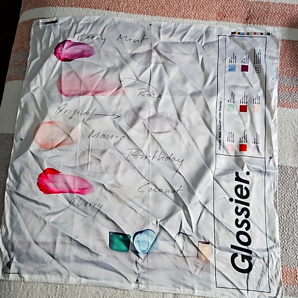 Glossier limited edition scarf